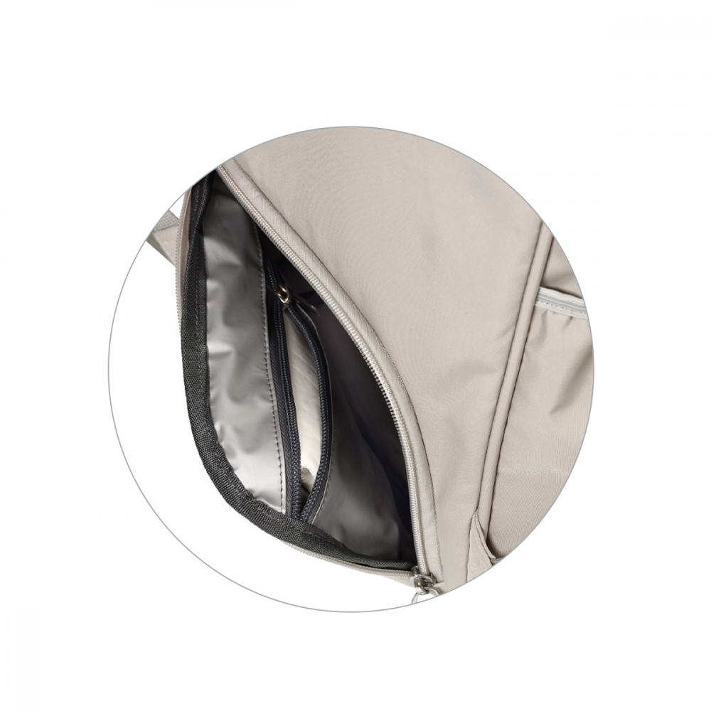 Rucsac Mamici Babyono Modern Style Bej | Practic & Elegant - imagine 6