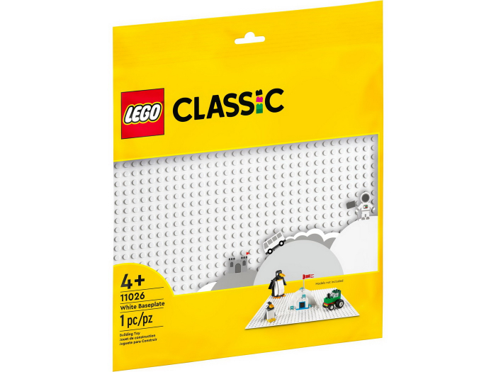 Placă de Bază Alba LEGO Classic 11026
