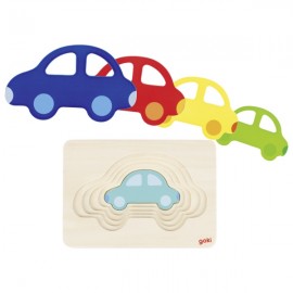 Puzzle Stratificat Masinute Goki - Educational - imagine 2