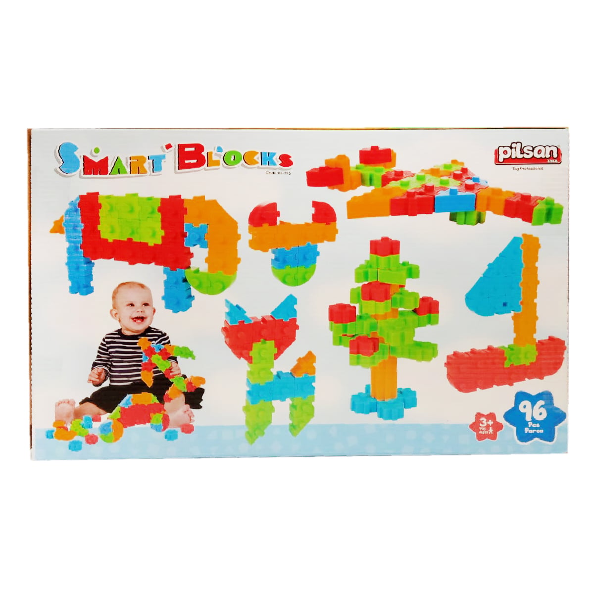 Set Constructie Pilsan Smart, 96 Piese, +3 Ani