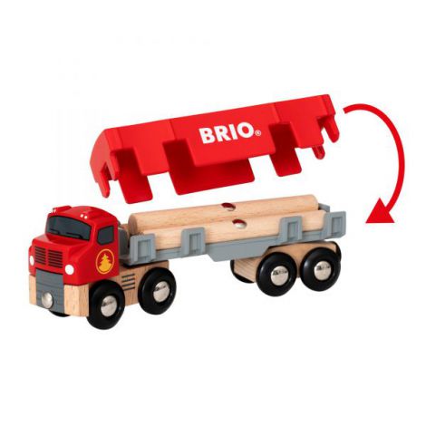 Camion cu Cherestea Brio 33657 | Jucărie Lemn - imagine 2