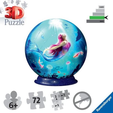 Puzzle 3D Sirena Ravensburger 72 piese - imagine 6