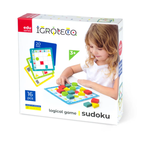 Igroteco Sudoku Lemn | Joc Logică pentru Copii