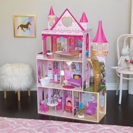 Casti Papusi Rose Garden Kidkraft, 8 Camere - imagine 13