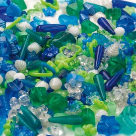 Set 1000 Margele Plastice Colorate Playbox - imagine 2