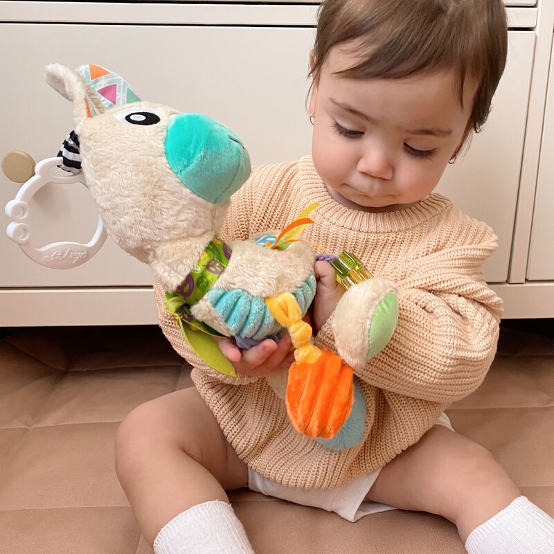 Playgro Lupe Llama Jucărie Senzorială cu Inele - imagine 5