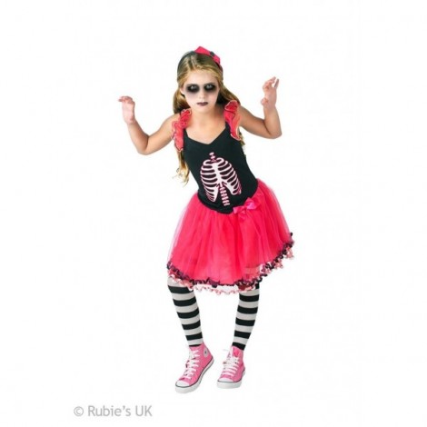 Costum Carnaval Schelet Balerina Rubies - imagine 2