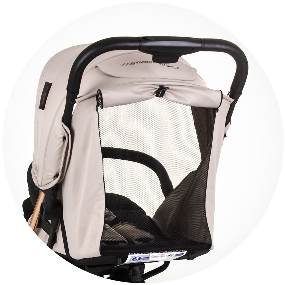Carucior Sport Chipolino Bijou, Cadrul Aluminiu, Macadamia - imagine 7