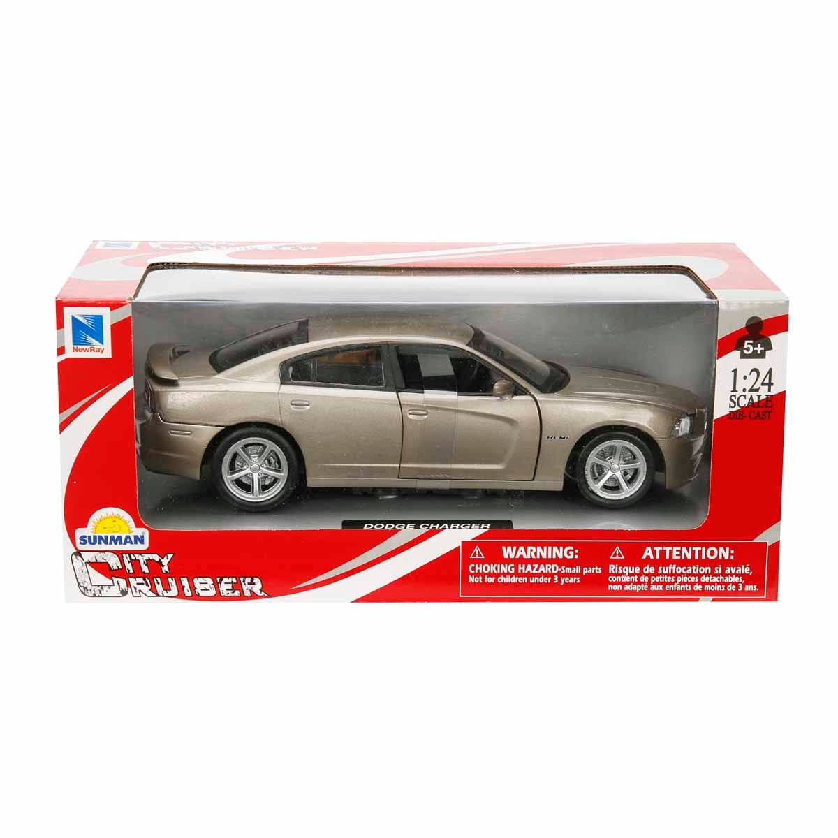 Masina Metalica New Ray Dodge Charger 1:24 Gri