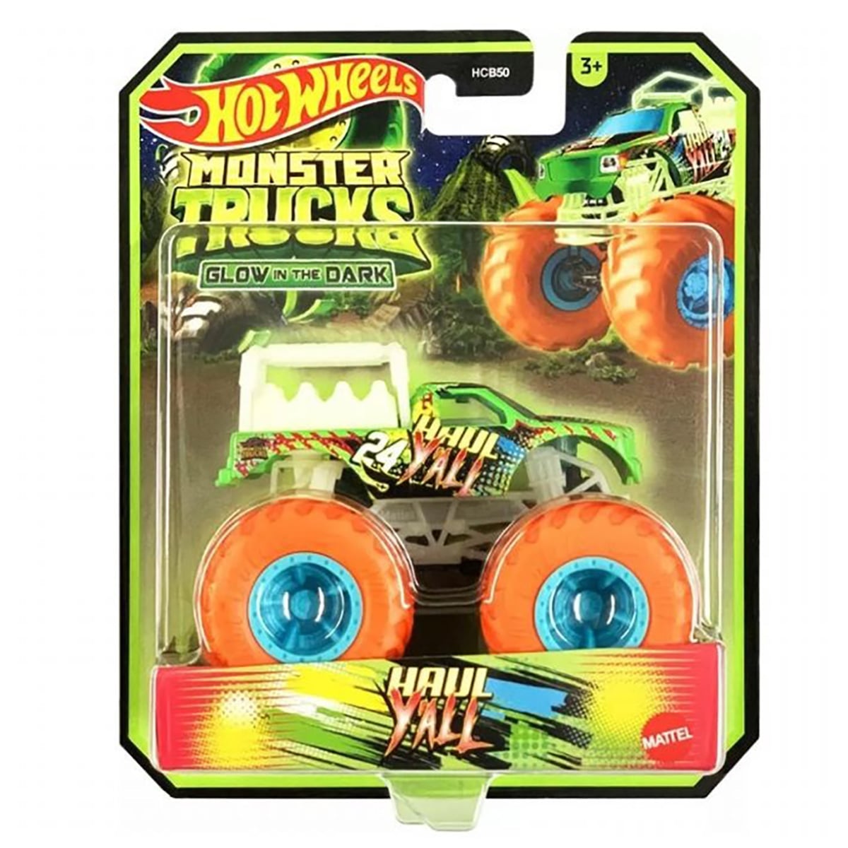 Hot Wheels Haul Yall Glow in the Dark 1:64