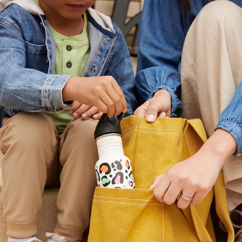 Klean Kanteen Sticlă Otel Copii 355ml Leopard - imagine 3