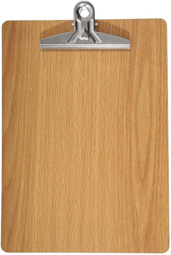 Clipboard Lemn Amacs, Clips Metalic, 29.5x19.5 cm