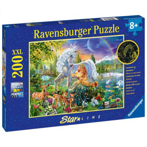 Puzzle Printesă Unicorn 200 Piese Ravensburger - imagine 3