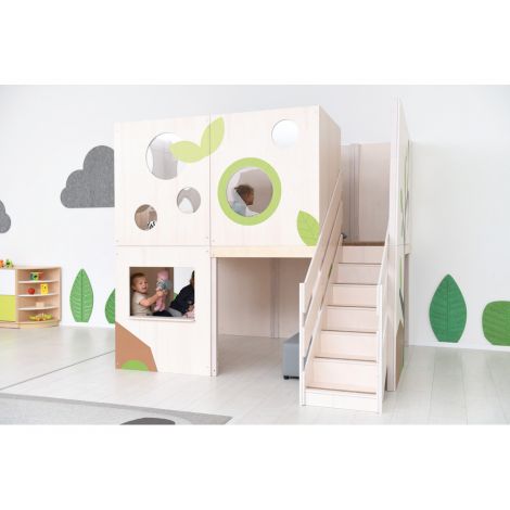 Complex Joacă Flora Moje Bambino - Lemn Interior - imagine 21
