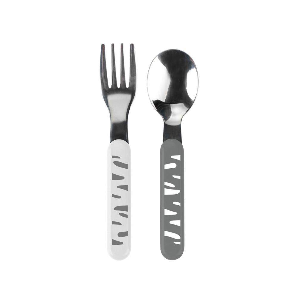Set tacamuri inox Babyono, pentru invatare - imagine 3