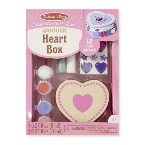 Cutie Inimioara DIY Melissa & Doug - Decor lemn