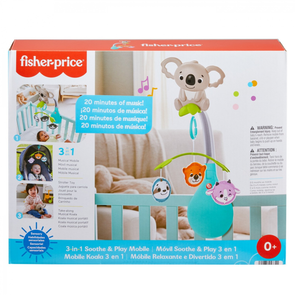 Carusel Muzical Fisher-Price 3-in-1 pentru Somn Liniștit