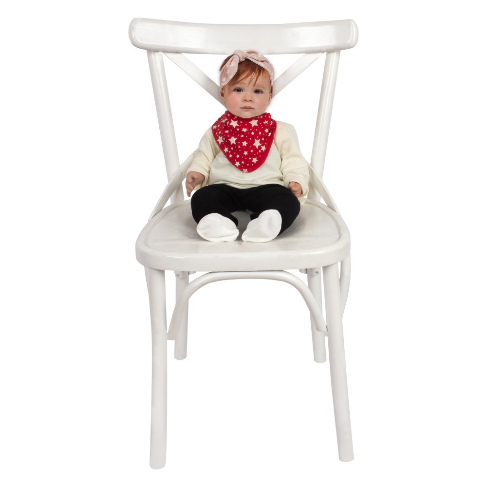 Eșarfă Bumbac SeviBebe Red Stars, Absorbantă