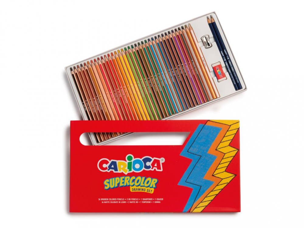 Set Carioca SuperColor 40 piese | Desen Creativ
