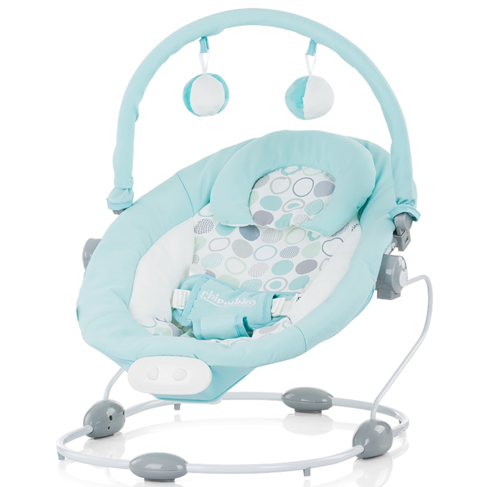 Scaunel balansoar Chipolino Siesta blue cu muzică - imagine 3