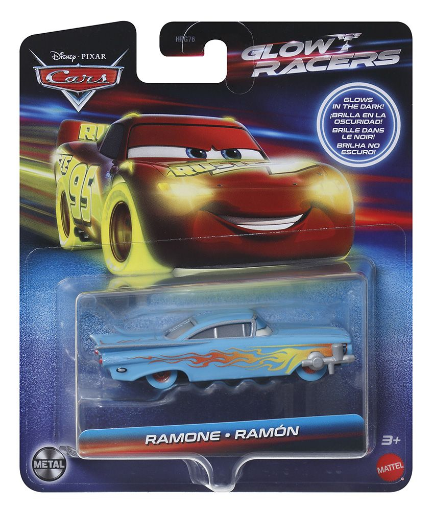 Cars Glow Racers Ramon 1:55 - Straluceste in Intuneric