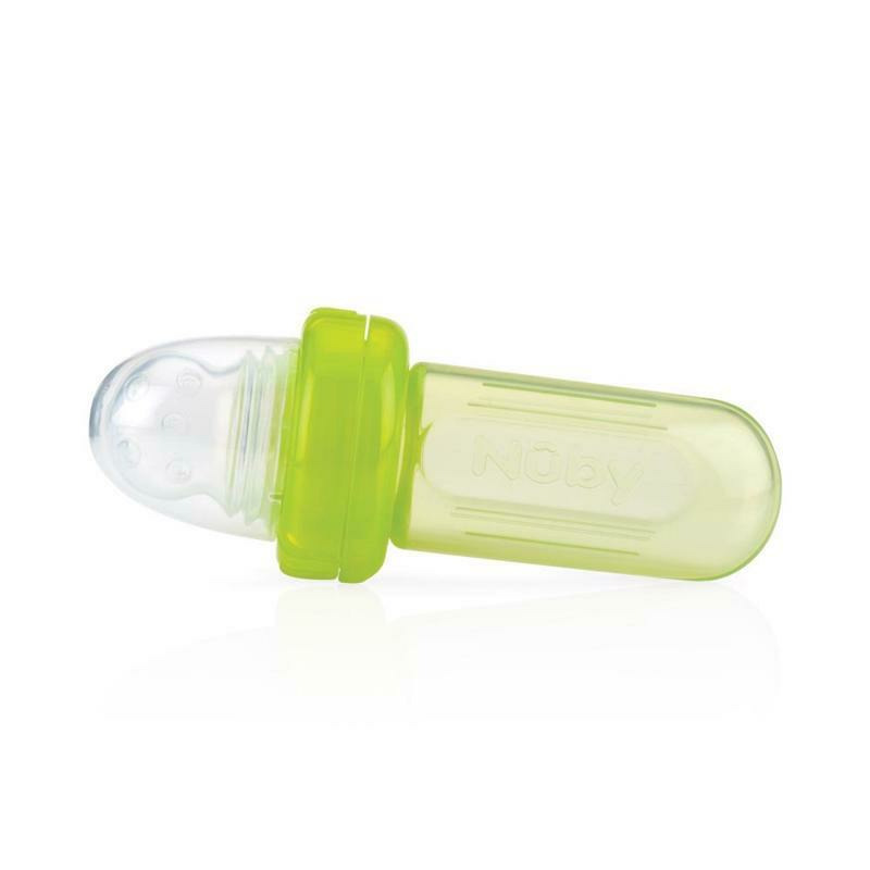 Alimentator Nuby Silicon Verde, 6 Luni+ - imagine 6