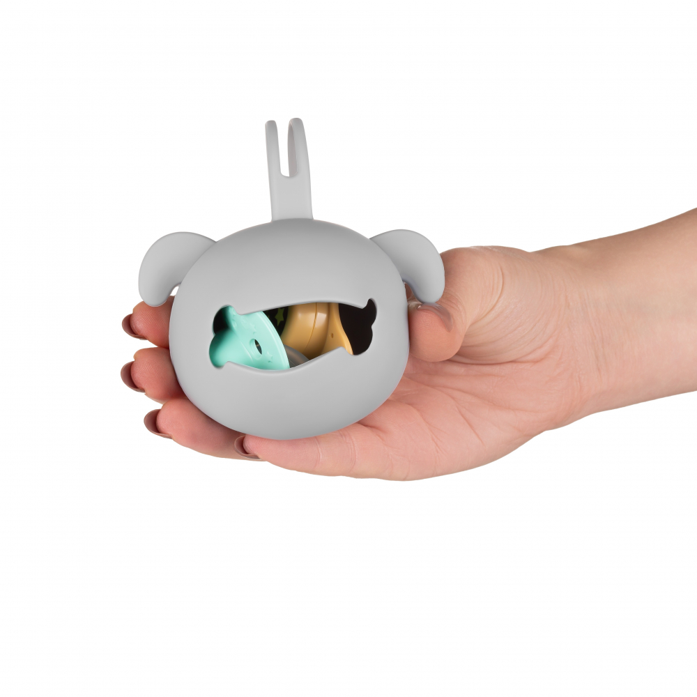 Akuku Cutie Suzetă Catelus cu Agățătoare BPA-Free - imagine 2