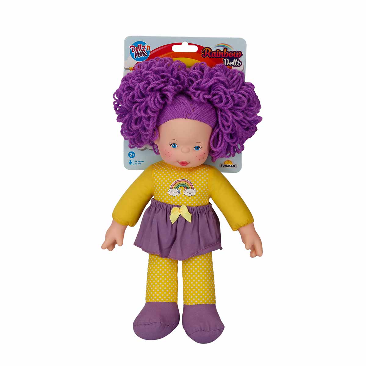 Păpușă Dollz n More cu păr violet, 35 cm