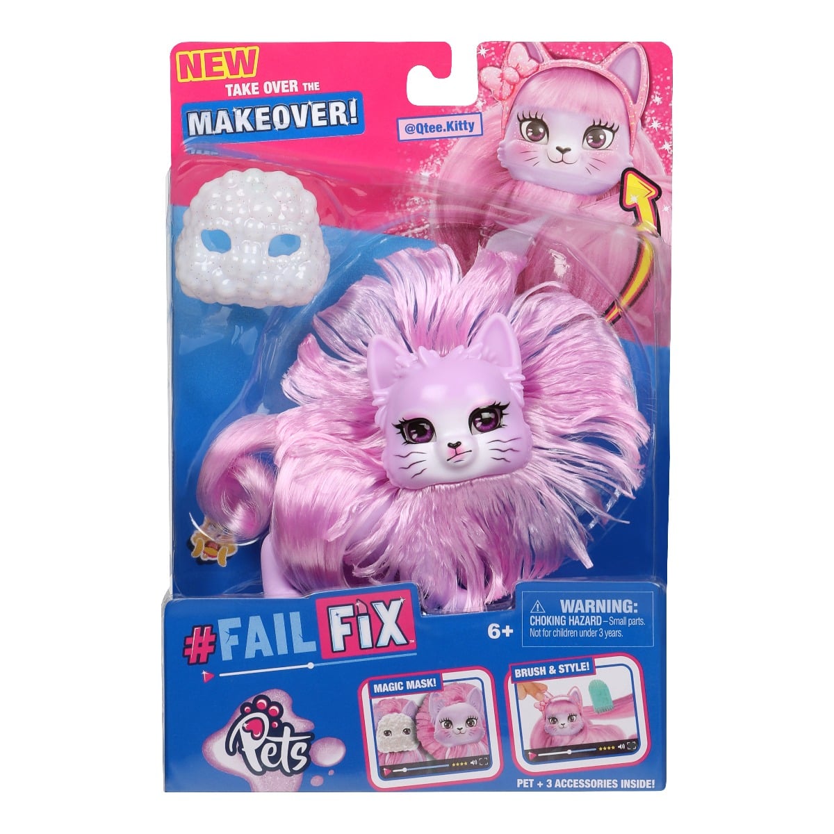 Papusa Fail Fix Pets S2 Qtee.Kitty - Transformare Magica