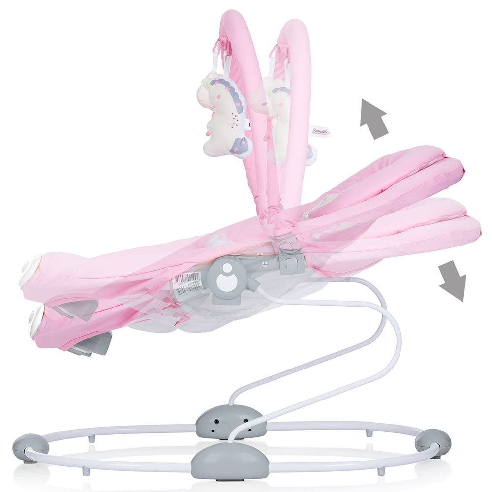 Scaunel balansoar Chipolino Siesta Unicorn - Relaxare Sigură - imagine 3