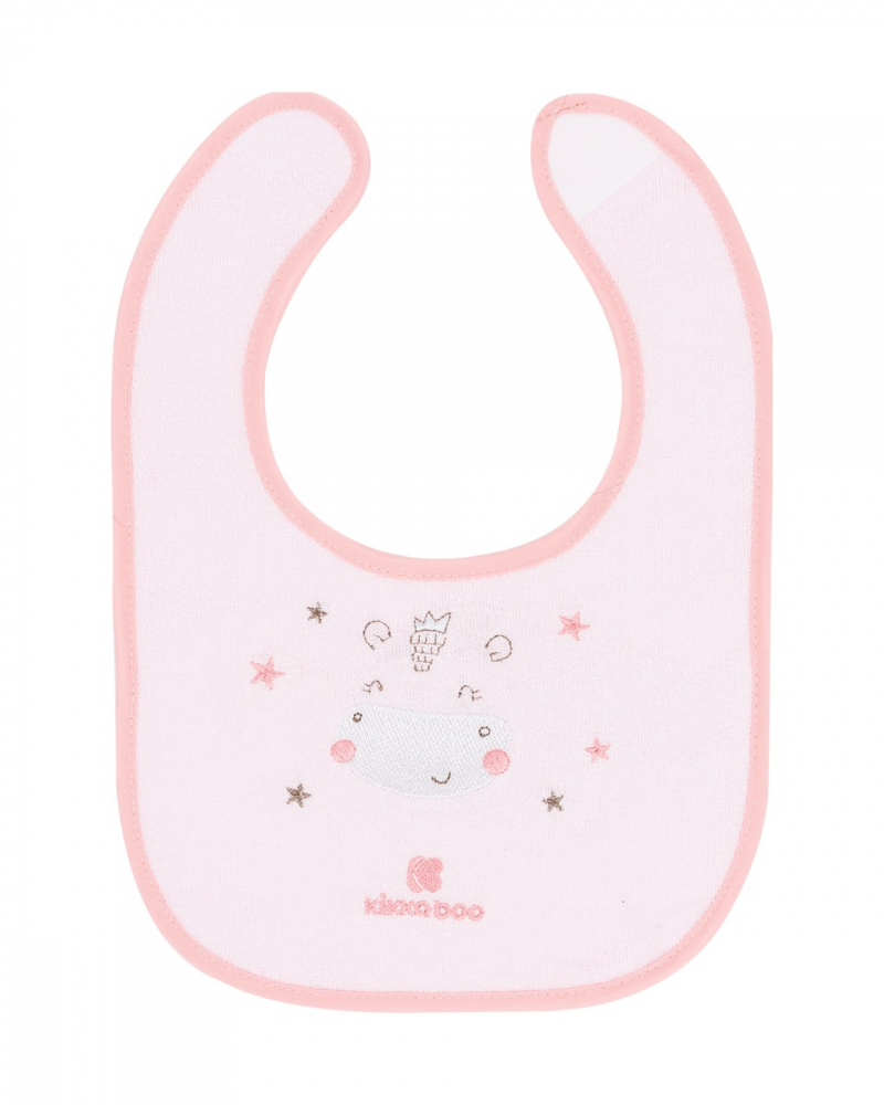 Set 3 Bavete KikkaBoo Terry cu Velcro | Pink - imagine 2