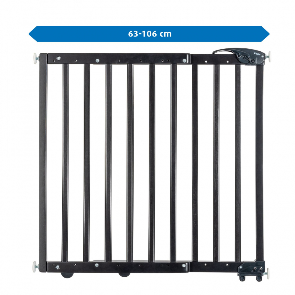 Poarta Siguranta Reer Black 63-106cm - Protectie Maxima - imagine 8