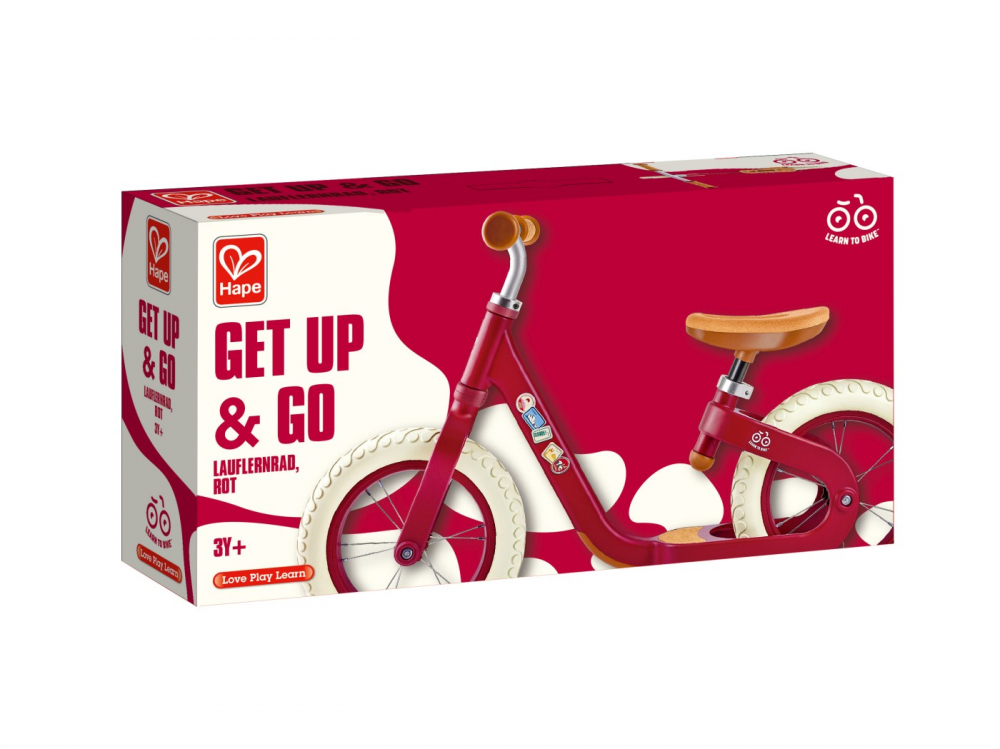 Bicicleta Hape Fără Pedale Roșu 10 inch, Aliaj Ușor