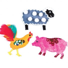 Forme Lemn Animale Ferma Baker Ross - imagine 2