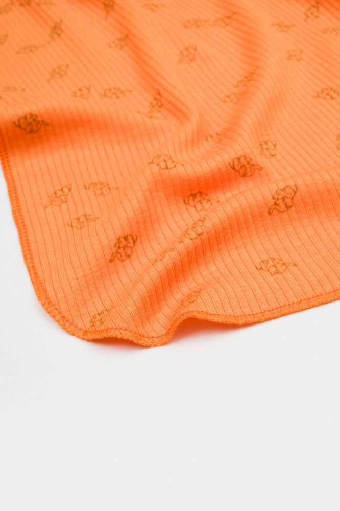 Păturică Babycosy Modal și Bumbac 85x85 cm, Apricot - imagine 3