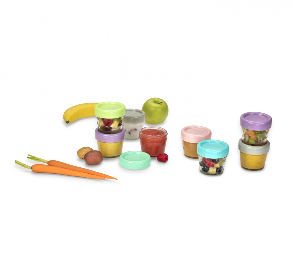 Set 12 Recipiente Sticlă Melii 118ml pentru Hrană Bebe - imagine 2