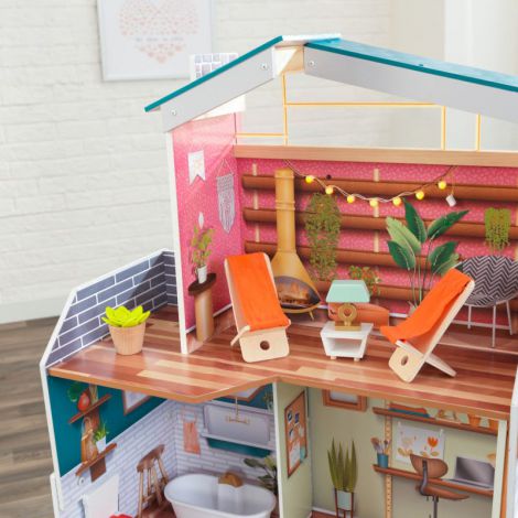 Casuta din lemn pentru papusi Marlow Kidkraft - imagine 11