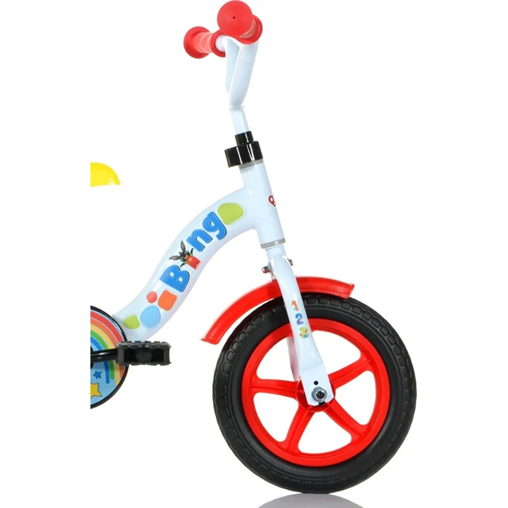 Bicicleta Dino Bikes Bing 10" Alba pentru Copii - imagine 2