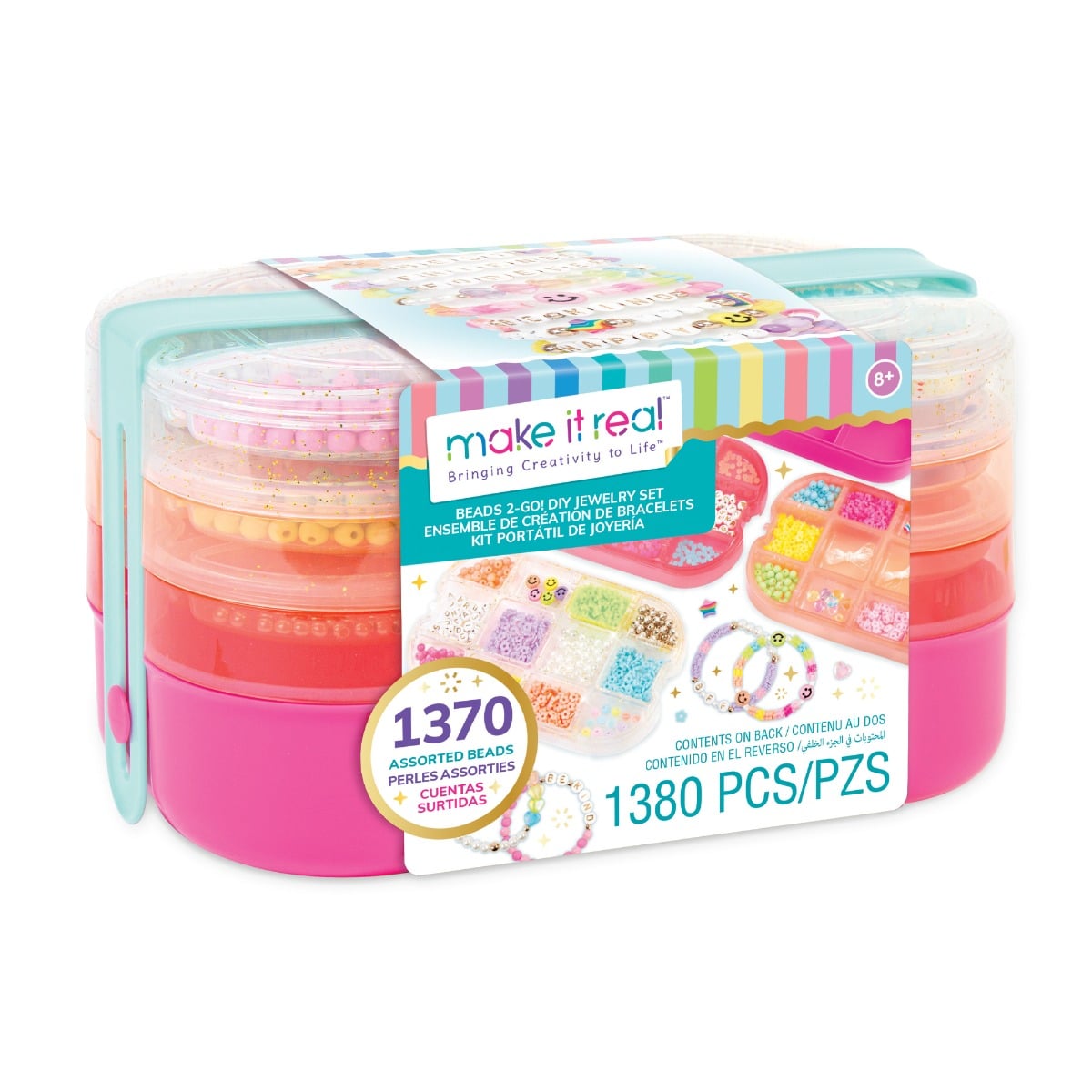 Set Brățări Mărgele Make It Real, 1380 Piese
