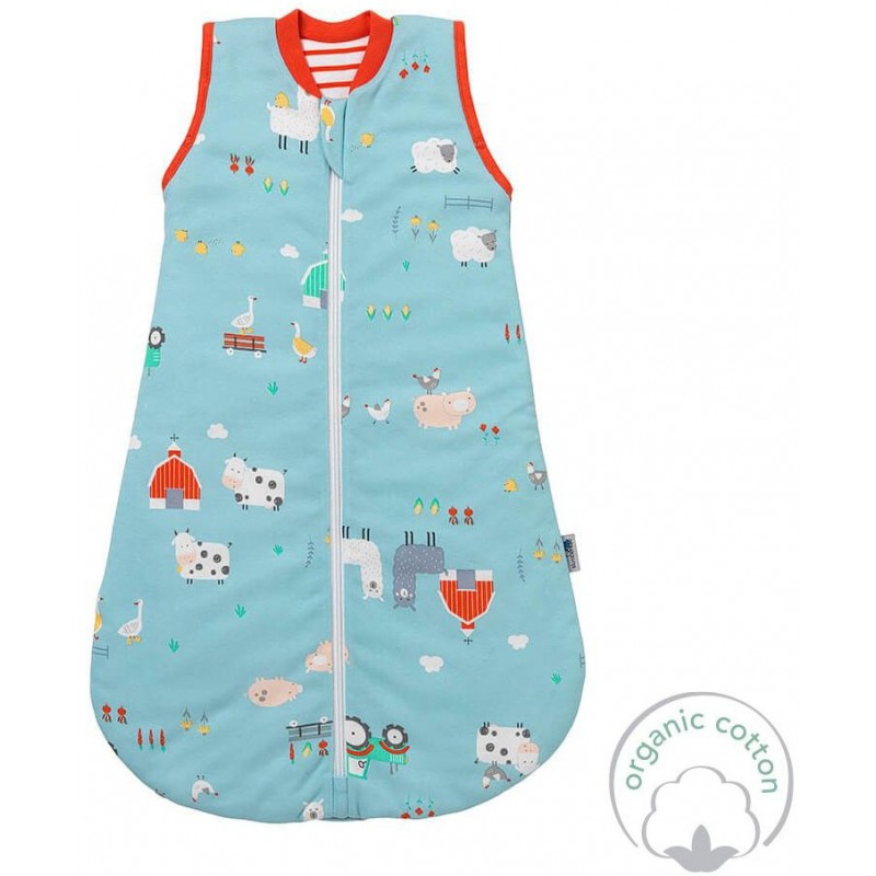 Sac de dormit Slumbersac Farmyard 90 cm, 1.0 TOG - imagine 2