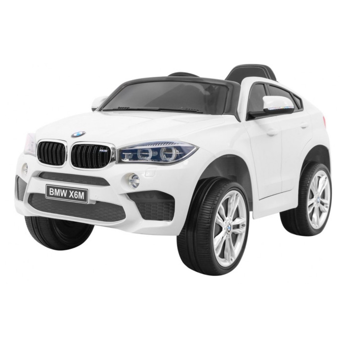Masinuta Electrica BMW X6M Alb pentru Copii