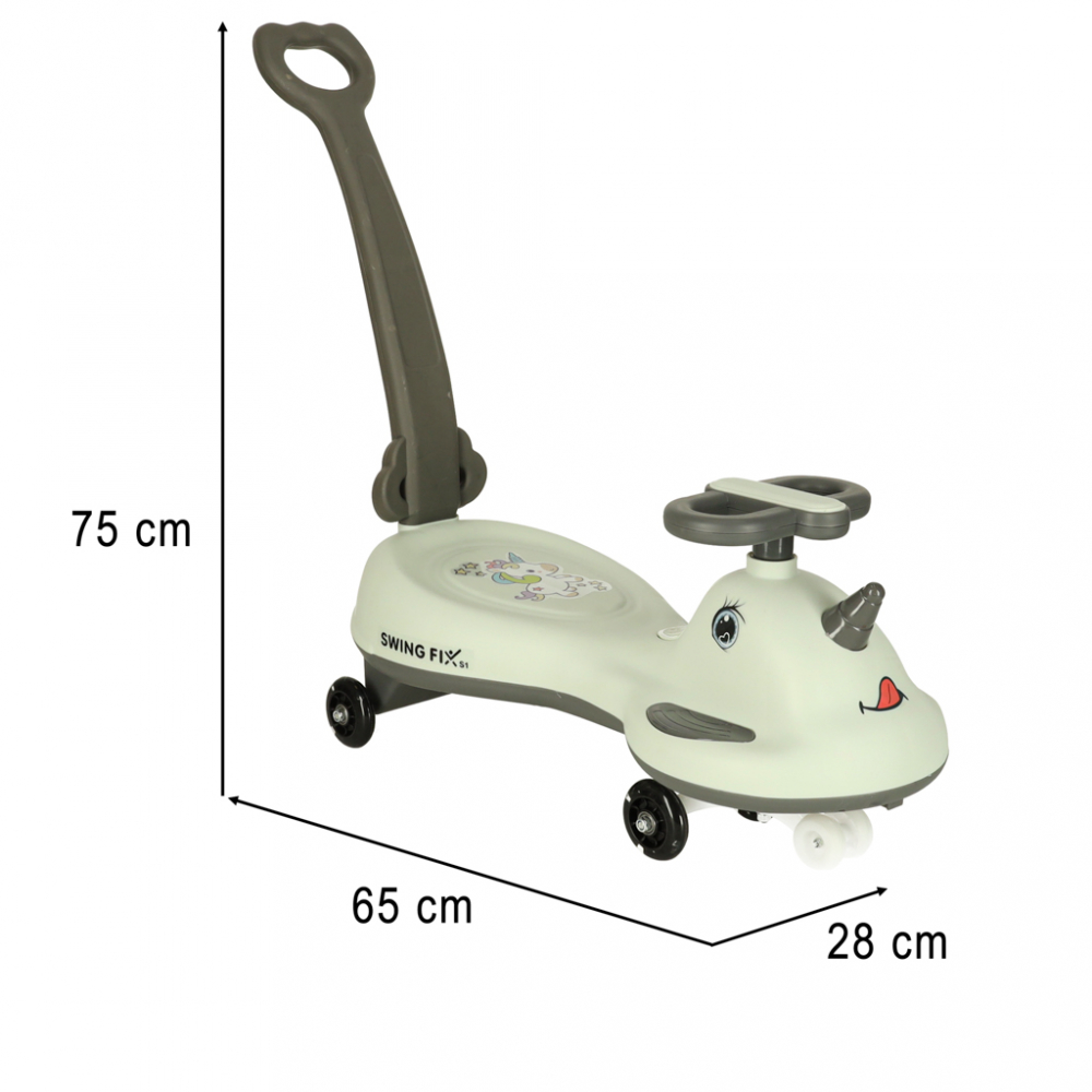 Ikonka PlasmaCar Swing FIX Gri cu LED - imagine 5