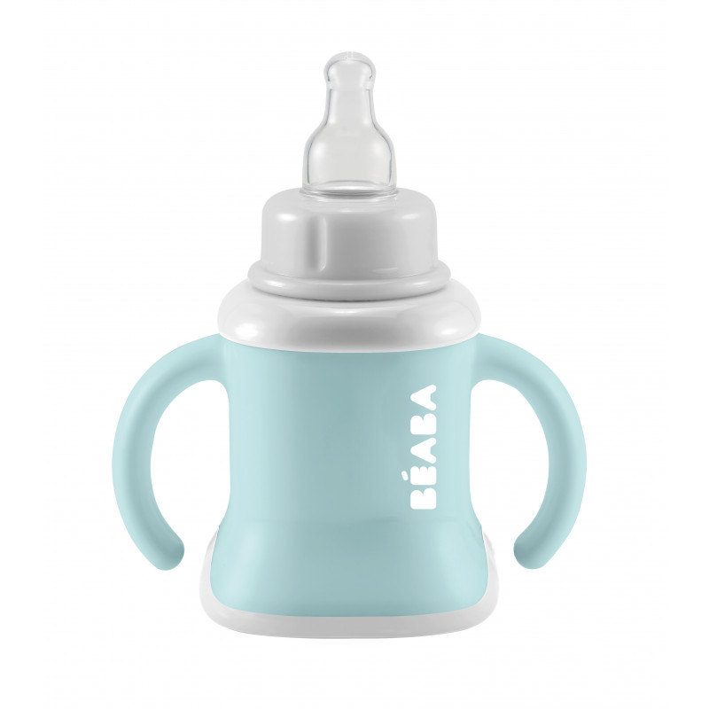 Cană 3 în 1 Beaba Evoluclip Airy Green - imagine 3