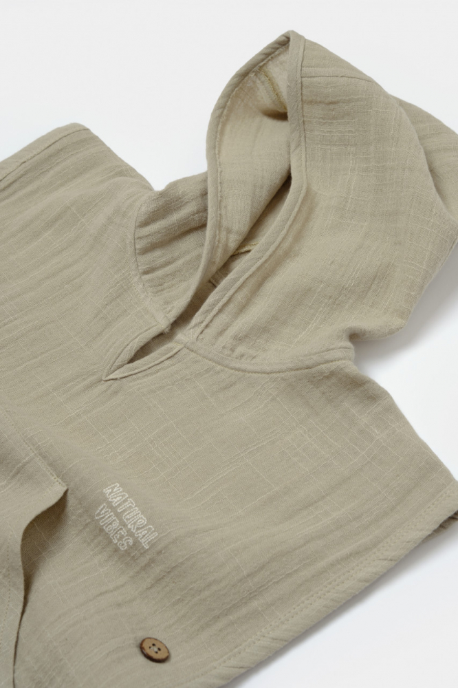 Prosop Poncho Plaja Copii Muselina BabyCosy - imagine 2