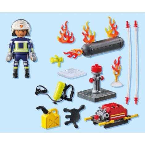 Playmobil Pompier cu Pompa de Apă pentru Eroi - imagine 5