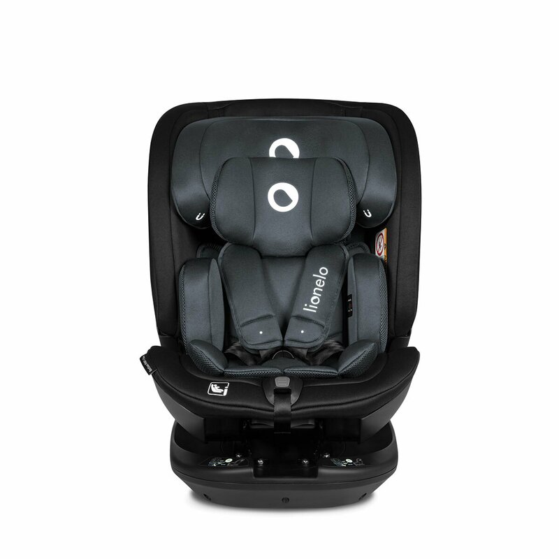 Scaun Auto Lionelo Bastiaan RWF i-Size, Rotire 360°, Gri - imagine 5