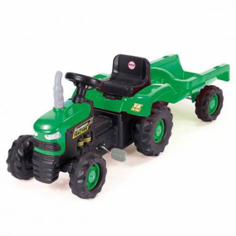 Tractor cu Remorca Dolu, Pedale, Roz