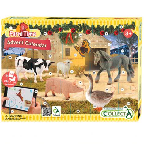 Calendar de Crăciun Collecta Ferma - 24 Figurine - imagine 4