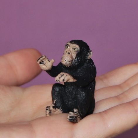 Cimpanzeu Pui Collecta - Figurină Realistă - imagine 2