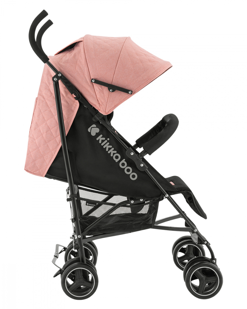 Carucior KikkaBoo Beetle Pink, Pliere Umbrela, Usor - imagine 2